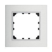 Рамка LK Studio 1-постовая из натурального анодированного алюминия LK60 864123-1