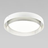 Потолочный светодиодный светильник Eurosvet Imperio 90287/1 белый/серебро Smart