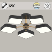 Светильник потолочный Reluce 03360-0.3-05 BK+FGD