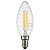 Лампа светодиодная филаментная Lightstar LED Filament E14 6W 3000K свеча прозрачная 933702