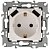 Розетка ЭРА Intro Solo Schuko P+E 16A 250V со шторками 2хUSB слоновая кость 12-4109-02 Б0047841