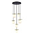 Подвесная люстра iLamp Golden 2134-6D BR+MBK