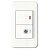 Двухклавишный выключатель IMEX 70 WIDE WH WSN 2636 WH