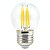 Лампа светодиодная филаментная Uniel E27 7,5W 3000K прозрачная LED-G45-7,5W/WW/E27/CL GLA01TR UL-00003252