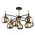Потолочная люстра IMEX MD.4890-8-S COFFEE+FGD