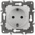 Розетка ЭРА Elegance 2P E Schuko со шторками 16A 250V 14-2102-01 Б0034272