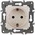 Розетка ЭРА Elegance 2P E Schuko со шторками 16A 250V 14-2102-02 Б0034273