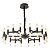 Подвесная люстра Lumina Deco Richmond LDP 6035-36 BK+GD