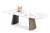 160KD-60060 Стол обеденный, керамика Johannesburg белая 200*100*75см