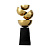 Подсвечник ArtHomeDecor FRAGMENT 6933 L GOLD  BLACK