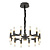 Подвесная люстра Lumina Deco Richmond LDP 6035-24 BK+GD