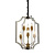 Подвесная люстра Lumina Deco Modesco LDP 8014-3+3 BK+AK
