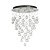 Каскадная светодиодная люстра Lucia Tucci Grappolo 1802.6 Silver
