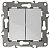 Переключатель двухклавишный ЭРА 12 10AX 250V 12-1106-01 Б0014663