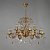 Подвесная люстра Ambiente Alicante 8888/8+8 AB Leaf Crystal