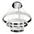 Подвесной светодиодный светильник iLedex Crystal ice MD7212-90A CR