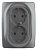 Розетка ЭРА 12 2x2P E Schuko 16A 250V 12-2106-12 Б0031234