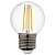 Лампа светодиодная филаментная Lightstar LED Filament E27 6W 4000K шар прозрачный 933824