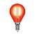 Лампа светодиодная филаментная Uniel E14 5W красная LED-G45-5W/RED/E14 GLA02RD UL-00002985