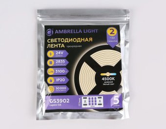 Светодиодная лента Ambrella Light 26W/m 324LED/m 2835SMD дневной белый 5M GS3902