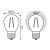 Лампа светодиодная филаментная Gauss E27 11W 4100K прозрачная 105802211