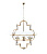 Подвесная люстра Lumina Deco Baltimore LDP 8020-6 GD+WT