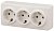 Розетка ЭРА Эксперт 3х2P E Schuko 16A 250V 11-2208-02 Б0020701
