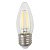 Лампа светодиодная филаментная ЭРА E27 5W 2700K прозрачная F-LED B35-5W-827-E27 Б0027933