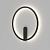Настенный светодиодный светильник Denkirs Round DK5035-BK