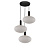 Подвесная люстра Lumina Deco Floril LDP 1216-3 WT+BK