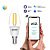 Лампа светодиодная диммируемая филаментная Gauss Smart Home Filament E14 4,5W 2000-6500K прозрачная 1250112